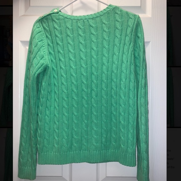 Lands End cable knit sweater size S - Picture 2 of 6